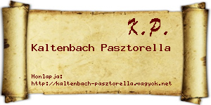 Kaltenbach Pasztorella névjegykártya